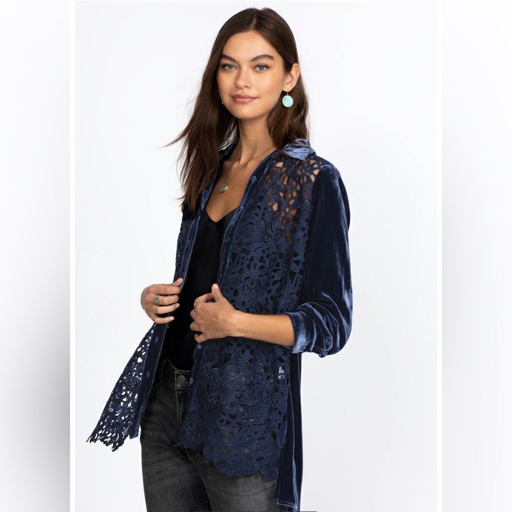 Johnny Was Flicka Button Down Shirt size S